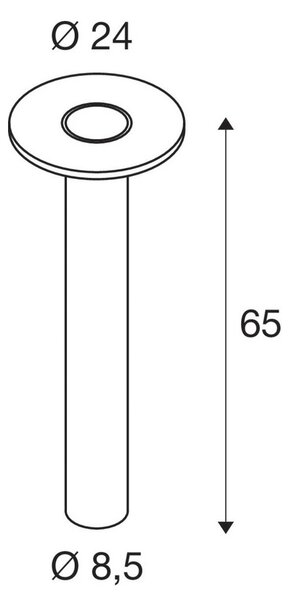 Lampă de Exterior SLV, I-Ring, Negru, Aluminiu, Modern