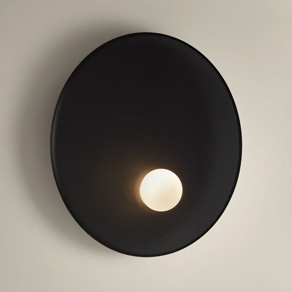 LEDS-C4 Trip aplică de perete Ø 46cm negru, reglabil, Negru, Camera de zi / sufragerie, Metal, Modern