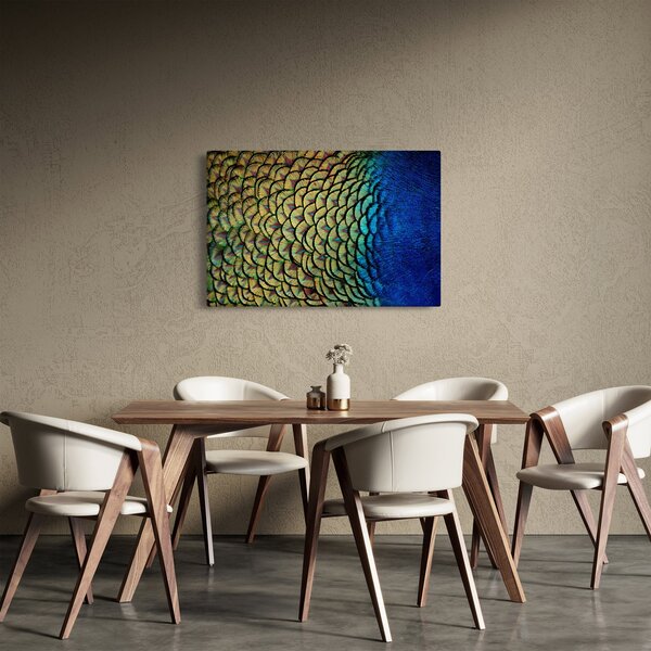 Tablou - Pene de păun (90x60 cm)
