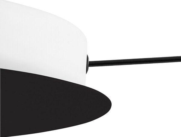 LEDS-C4 Veneto pendul LED aplicat 3 becuri negru, Transparent, Camera de zi / sufragerie, Plastic, Design