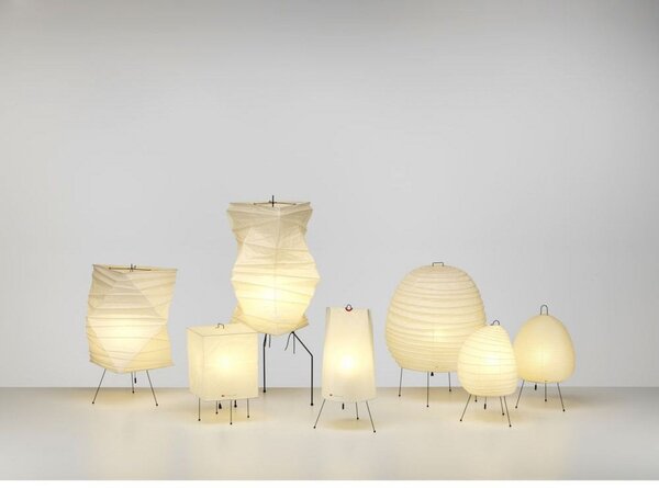 Lampă de masă Vitra, Alb, Camera de zi, Hârtie / Carton