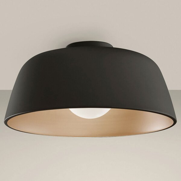 LEDS-C4 Miso plafonieră Ø 43,3 cm negru, reglabil, Negru, Camera de zi / sufragerie, Metal, Design