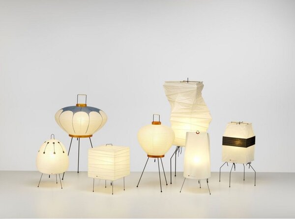 Lampă de masă Vitra, Alb, Camera de zi, Hârtie / Carton