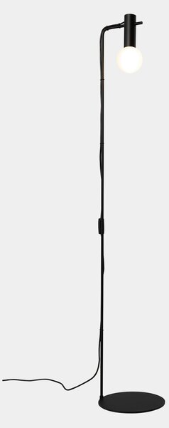 LEDS-C4 Nude Single Curved lampă de podea negru, Negru, Camera de zi / sufragerie, Metal, Design