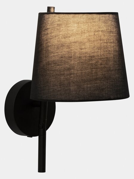 LEDS-C4 Aplică de perete Clip cu lumină lectură LED negru, reglabil, Negru, Camera de zi / sufragerie, Țesătură / Textil, Design, Lumină de lectură