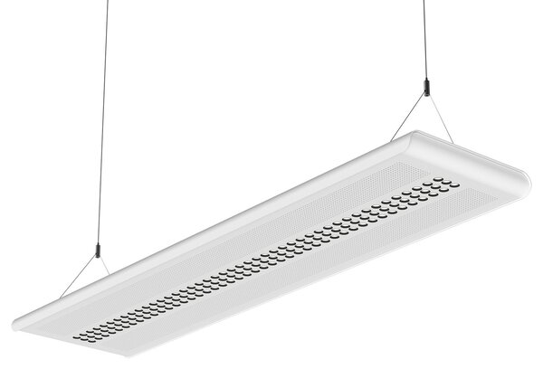 LTS Lampă suspendată LED Optico alb DALI 840 89.3W, reglabil, Alb, Studiu / Birou, Metal