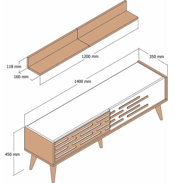 Mobilier living Valencia (Nuc + Crem). 1089357