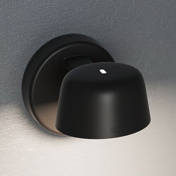 Glamox Aplică perete LED Motus Wall, dim to warm, negru, reglabil, Negru, Camera de zi / sufragerie, Metal, Modern