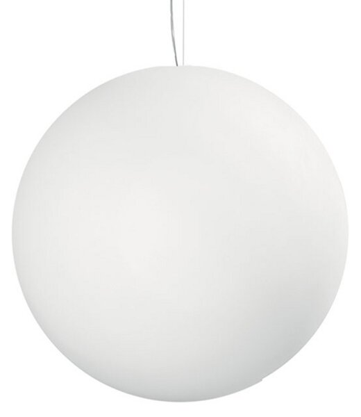 Linea Light Lampă suspendată Oh, alb, 28 cm, Alb, Camera de zi / sufragerie, Plastic, Modern, glob