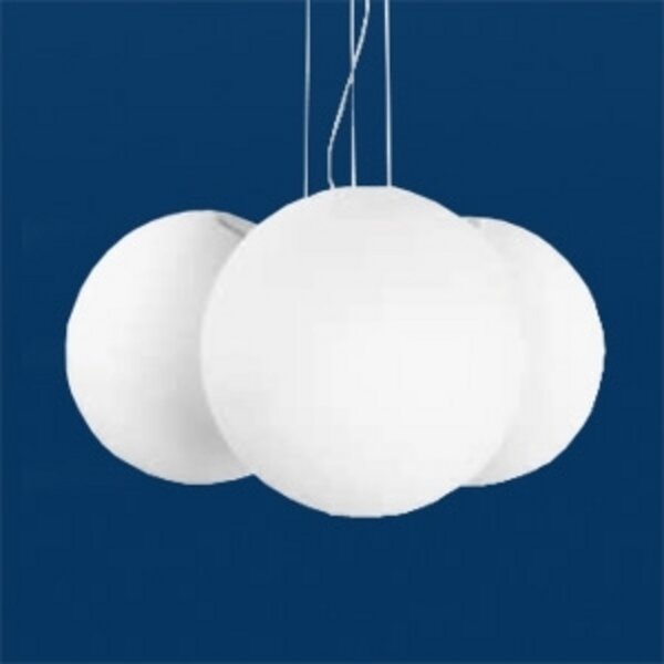 Linea Light Lampă suspendată Oh 3 becuri, Alb, Camera de zi / sufragerie, Plastic, Modern, Pandantive la pachet