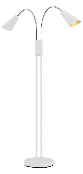 Lampadar Lucande, Medira, Alb, Camera de zi, Metal, Modern