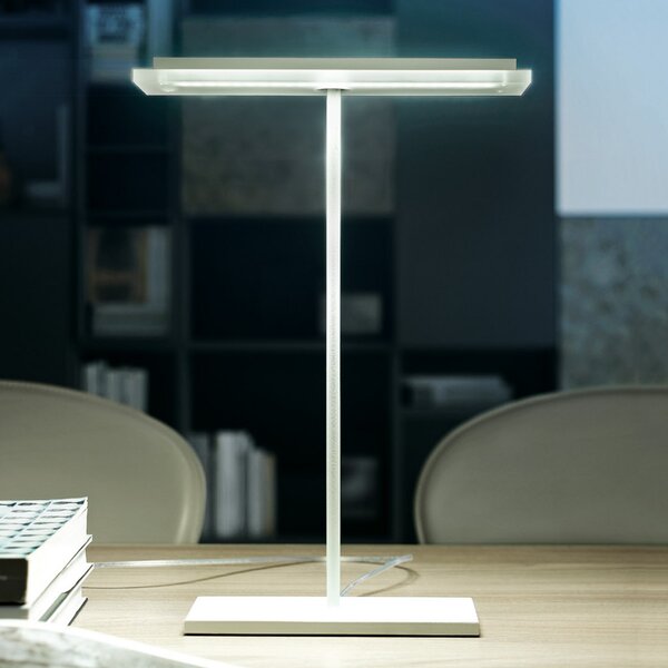 Linea Light Lampă de masă LED plată Dublight, Alb, Studiu / Birou, Metal, Modern, Masă alt tip de masă