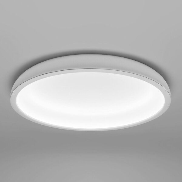 Stilnovo Plafonieră LED Reflexio, Ø 46cm, alb, reglabil, Alb, Hol, Metal, Modern
