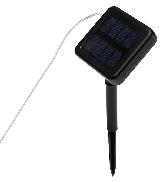 Copertina parasolar cu ghirlanda luminoasa, 140 LED-uri cu incarcare solara, 8 moduri iluminare, 3x3x3 m, snur, elemente fixare