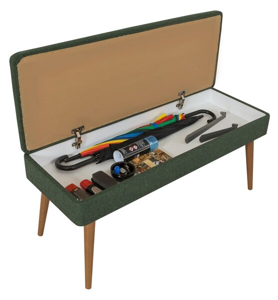 Mobilier pentru hol Feliz 501 (Stejar sonoma + Verde). 1089408