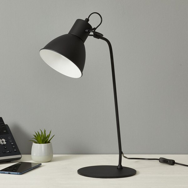 Lucide Lampă decorativă de masă Shadi în negru, Negru, Studiu / Birou, Metal, Modern