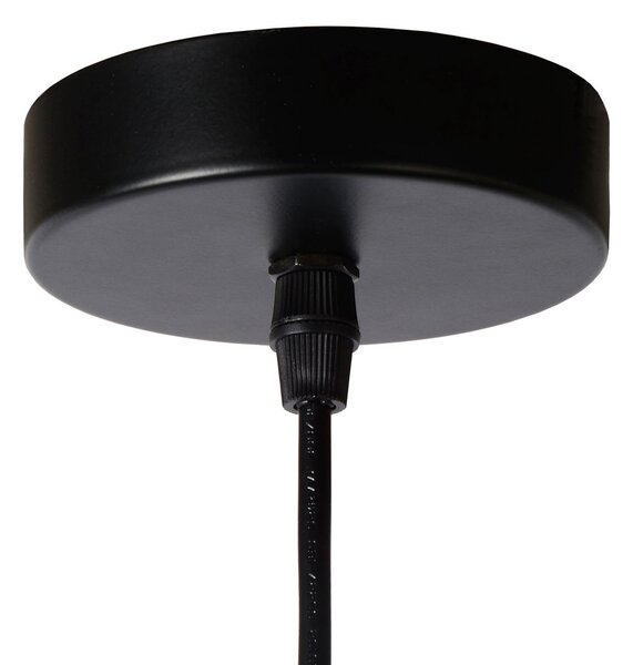 Lucide Suspensie metalică Orrin, o singură lumină, reglabil, Negru, Camera de zi / sufragerie, Metal, Modern