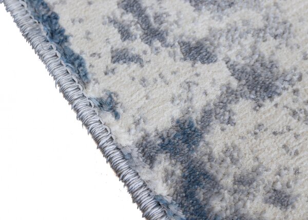Traversa Hol, Model Topaz 1807X, Traversa festonata Latime 60 cm, Gri Albastru 60 x 300