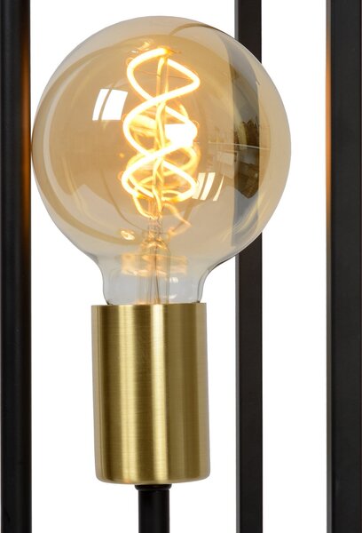 Lucide Lampă de podea Ruben, negru, cu trei lămpi, Negru, Camera de zi / sufragerie, Metal, Modern