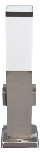 Lampă de Exterior Lindby, Lorian, reglabil, Metalic, Oțel inoxidabil, Modern