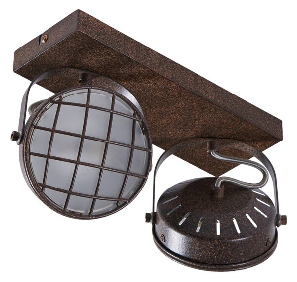 Plafoniere Lindby, Tamin, reglabil, Maro / Rugină, Camera de zi, Metal, Design industrial
