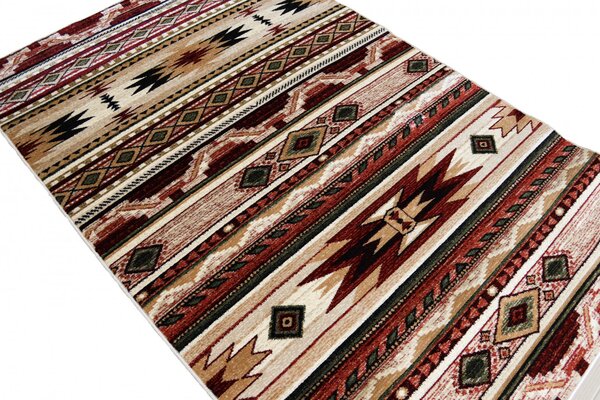 Covor Traditional Sufragerie, Model 15080 120, Bej Maro 60 x 110