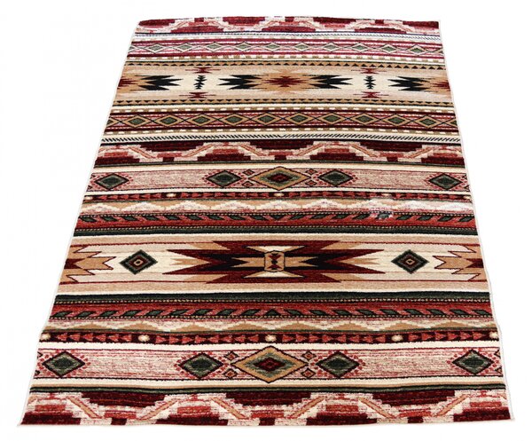 Model Lotos 15080 120, Traversa festonata Latime 100 cm, Multicolor Dreptunghi, Multicolor, 100 x 200