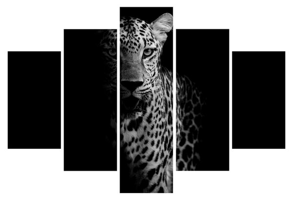 Tablou - Portret de leopard (150x105 cm)
