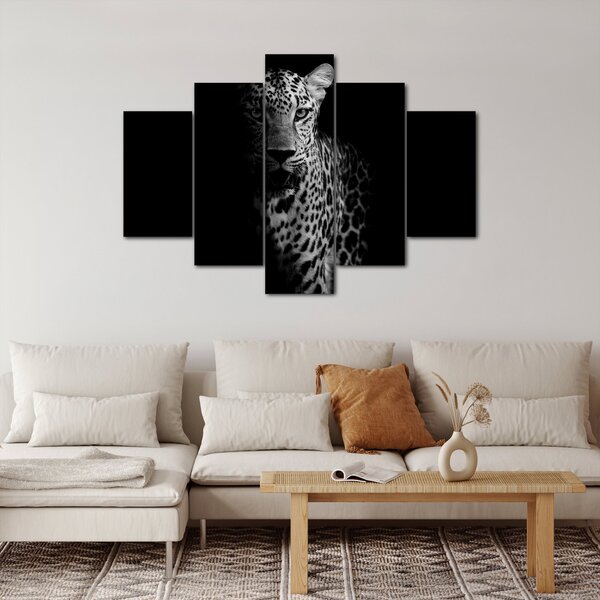 Tablou - Portret de leopard (150x105 cm)