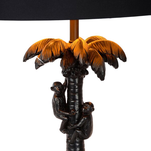 Lucide Lampă de masă Extravaganza Coconut, negru, Negru, Camera de zi / sufragerie, Plastic, Design