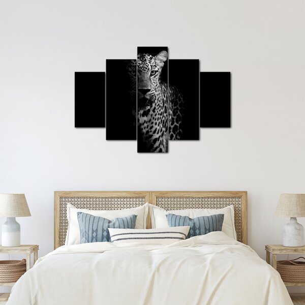 Tablou - Portret de leopard (150x105 cm)