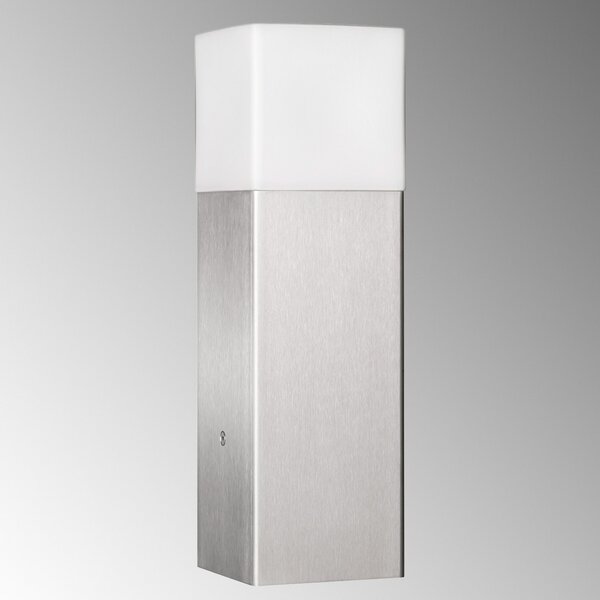 LCD Lampă cu soclu Linus din oțel inoxidabil, Metalic, Metal, Modern