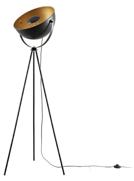 Lampadar Lindby, Meline, Negru, Camera de zi, Metal, Modern