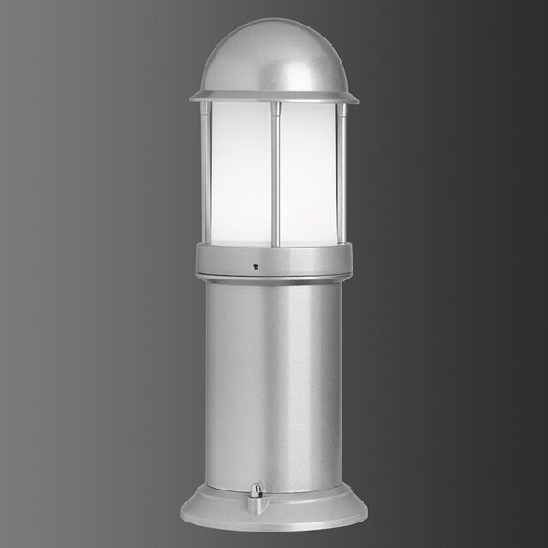 LCD Lampă cu postament Marco din aluminiu, argintiu, reglabil, Gri, Metal, Modern