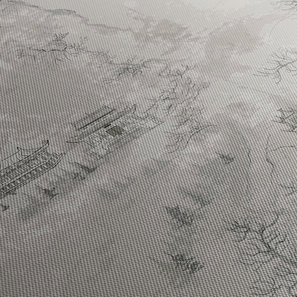 Tablou - Peisaj chinezesc (120x50 cm)