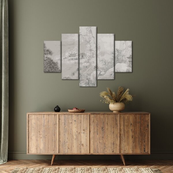 Tablou - Peisaj chinezesc (150x105 cm)