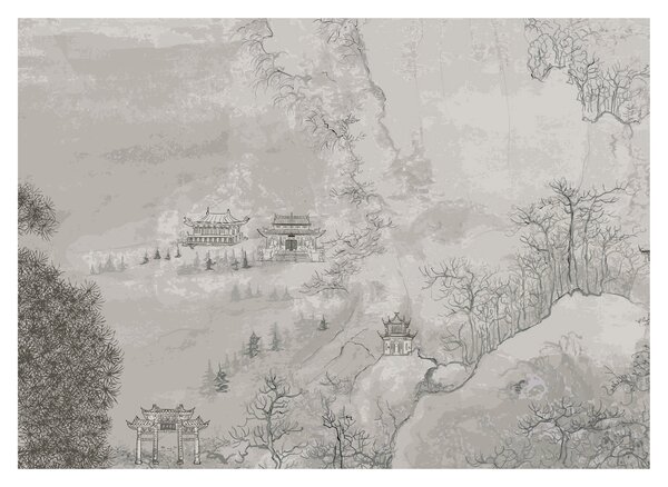 Tablou - Peisaj chinezesc (70x50 cm)