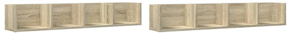 Dulapuri de perete, 2 buc., stejar sonoma, 99x18x16,5 cm, lemn