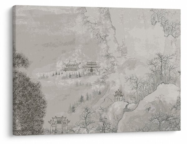 Tablou - Peisaj chinezesc (70x50 cm)
