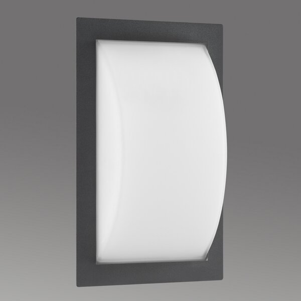 LCD Aplică de exterior Ivett, grafit, E27, sticlă, Negru, Metal, Modern