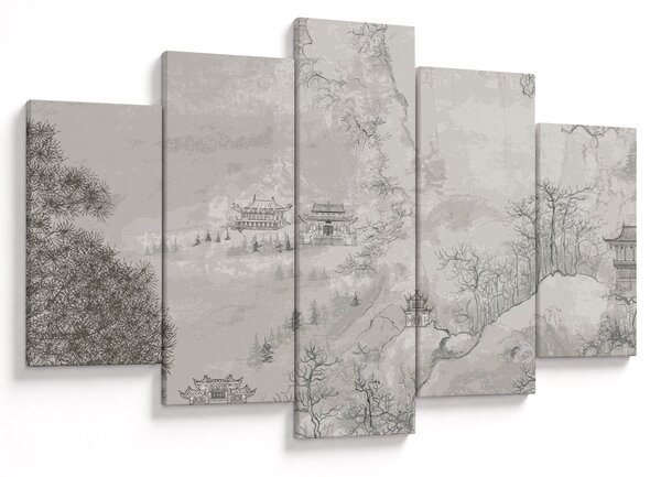 Tablou - Peisaj chinezesc (150x105 cm)