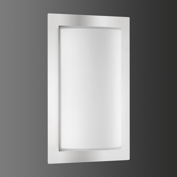 LCD Aplică LED pentru exterior Luis, oțel inoxidabil, senzor de mișcare, Metalic, Metal, Modern