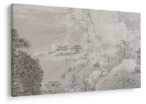 Tablou - Peisaj chinezesc (90x60 cm)