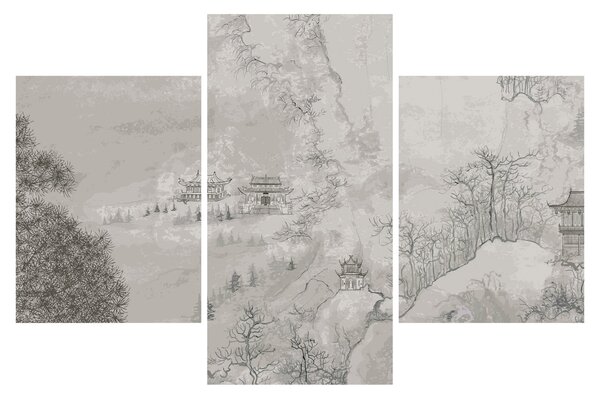 Tablou - Peisaj chinezesc (90x60 cm)