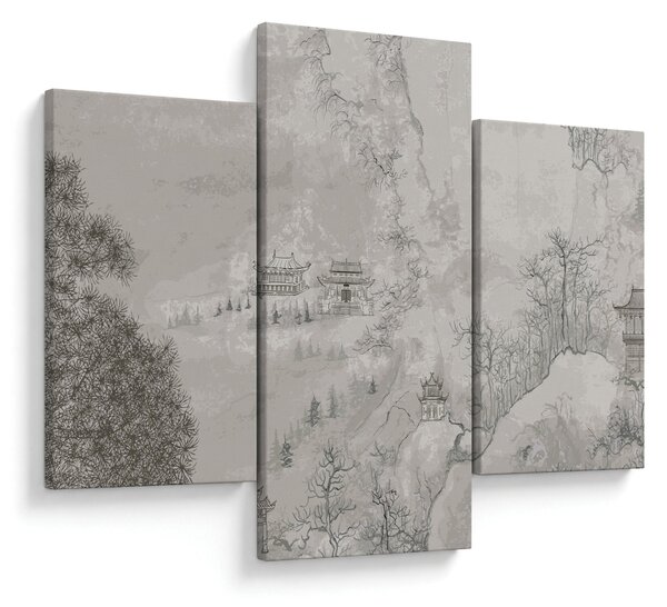 Tablou - Peisaj chinezesc (90x60 cm)