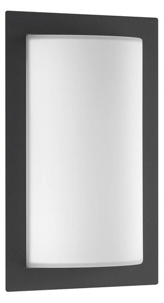 LCD Aplică de exterior Luis, grafit, E27, sticlă, oțel inoxidabil, aluminiu, Negru, Metal, Modern