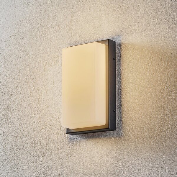 LCD Aplică LED pentru exterior Babett, oțel inoxidabil, sticlă, senzor, Negru, Metal, Modern