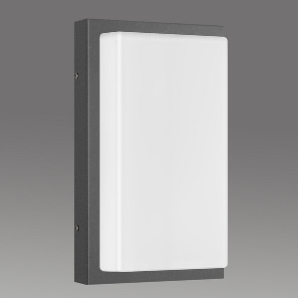 LCD Aplică de exterior Babett E27 fără senzor grafit, reglabil, Negru, Metal, Modern