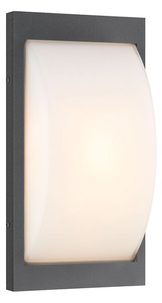 LCD Aplică LED pentru exterior 068LED, grafit, oțel inoxidabil, 33 cm, IP44, Negru, Metal, Modern