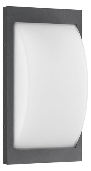 LCD LED lampă de perete pentru exterior 069LEDSEN, grafit, senzor, Negru, Metal, Modern